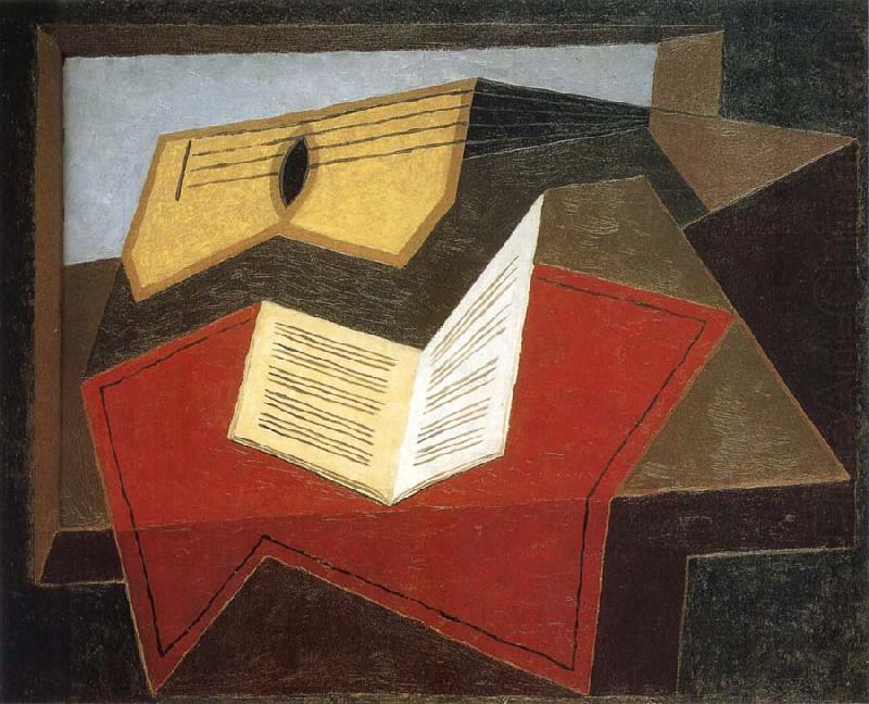 The guitar and Score, Juan Gris